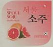 SUMY SEOUL SOJU GRAPEFRUIT (and logo) trademark logo