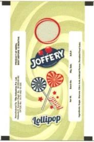 JOFFERY LOLLI POP (and logo) trademark logo