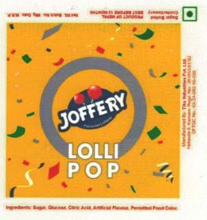 JOFFERY LOLLI POP (and logo) trademark logo