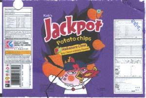 JACKPOT POTATO CHIPS (and logo) trademark logo
