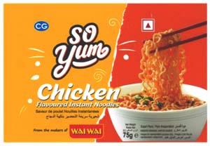 SO YUM CHICKEN (and logo) trademark logo