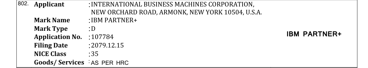 Original bulletin entry for IBM PARTNER+