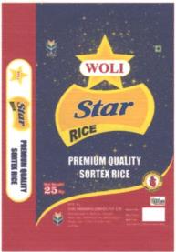 WOLI STAR RICE PREMIUM QUALITY (and logo) trademark logo