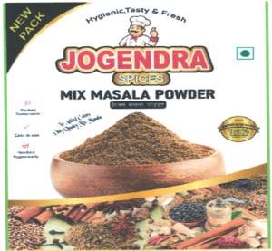JOGENDRA SPICES (and logo) trademark logo