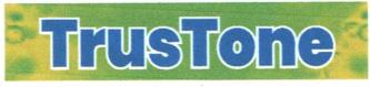 TRUS TONE (and logo) trademark logo