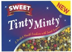 TINTY MINTY (and logo) trademark logo