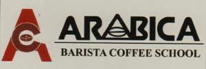 ARABICA BARISTA COFFEE SCHOOL (and logo) trademark logo