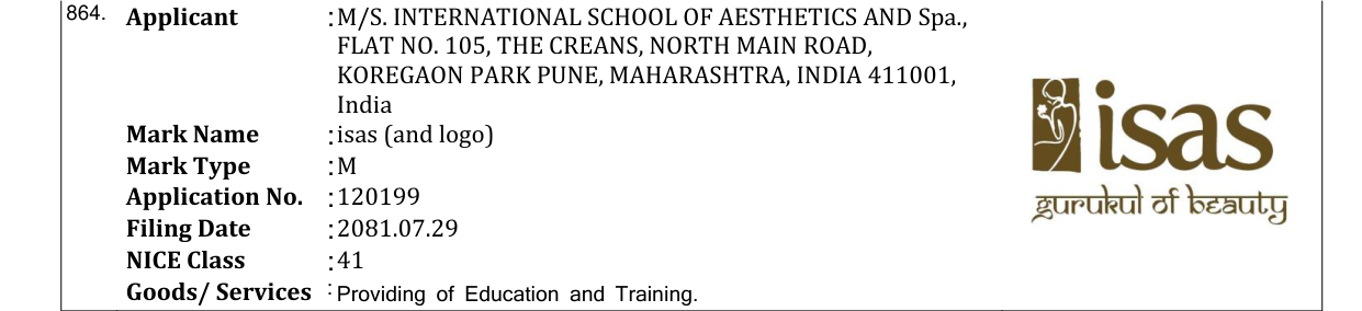Original bulletin entry for isas (and logo)