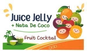JUICE JELLY + NATA DE COCO FRUIT COCKTAIL (and logo) trademark logo