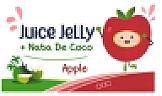 JUICE JELLY + NATA DE COCO APPLE (and logo) trademark logo