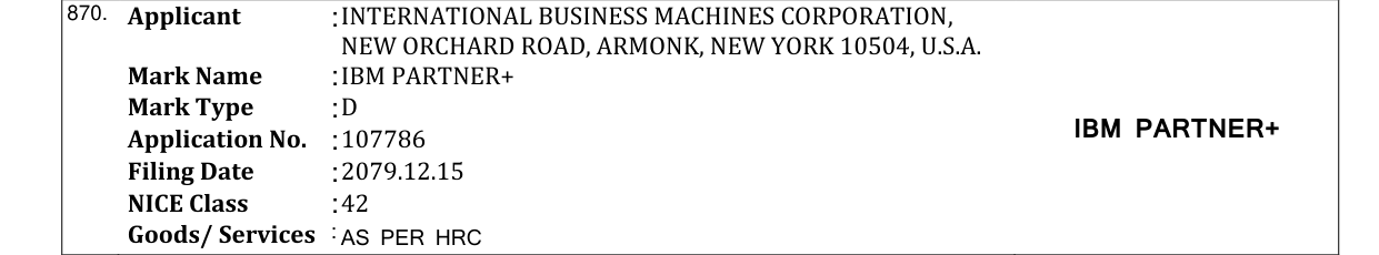 Original bulletin entry for IBM PARTNER+