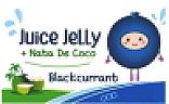 JUICE JELLY + NATA DE COCO BLACK CURRRENT (and logo) trademark logo