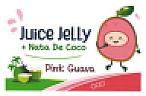 JUICE JELLY + NATA DE COCO PINK GUAVA (and logo) trademark logo