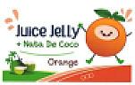 JUICE JELLY + NATA DE COCO ORANGE (and logo) trademark logo