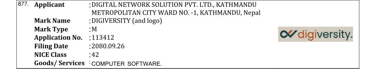 Original bulletin entry for DIGIVERSITY (and logo)