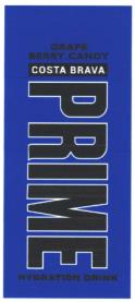 COSTA BRAVA PRIME GRAPE BERRY CANDY HYDRATION DIRNK (and logo) trademark logo