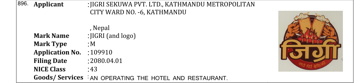 Original bulletin entry for JIGRI (and logo)