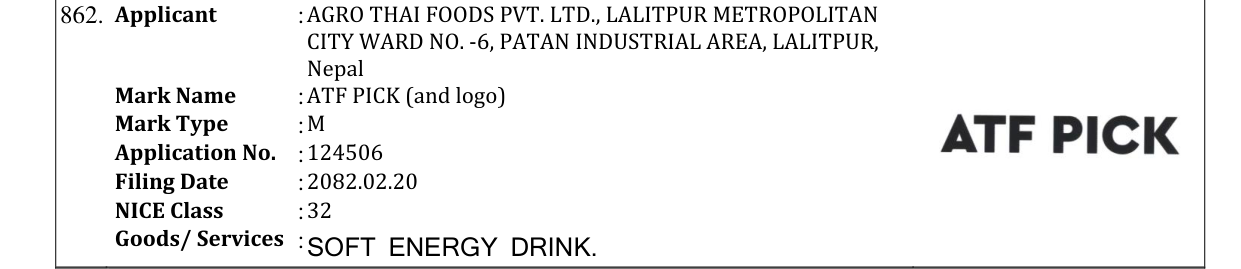 Original bulletin entry for ATF PICK (and logo)