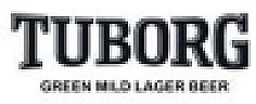 TUBORG GREEN MILD LARGER BEER (and logo) trademark logo