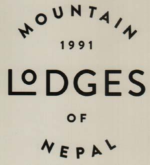 MOUNTAIN 1991 LODGES OF NEPAL (and logo) trademark logo