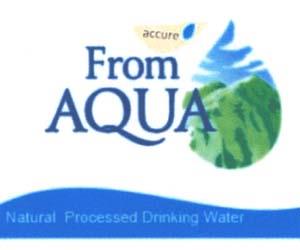 FROM AQUA (and logo) trademark logo