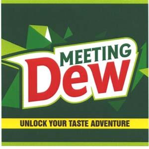 MEETING DEW (and logo) trademark logo
