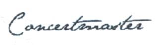 Concertmaster (and logo) trademark logo
