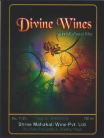DIVINE WINES GRAPES RED SWEET WINE (and logo) trademark logo