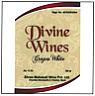 DIVINE WINES GRAPES WHITE (and logo) trademark logo