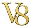 V8 (and logo) trademark logo