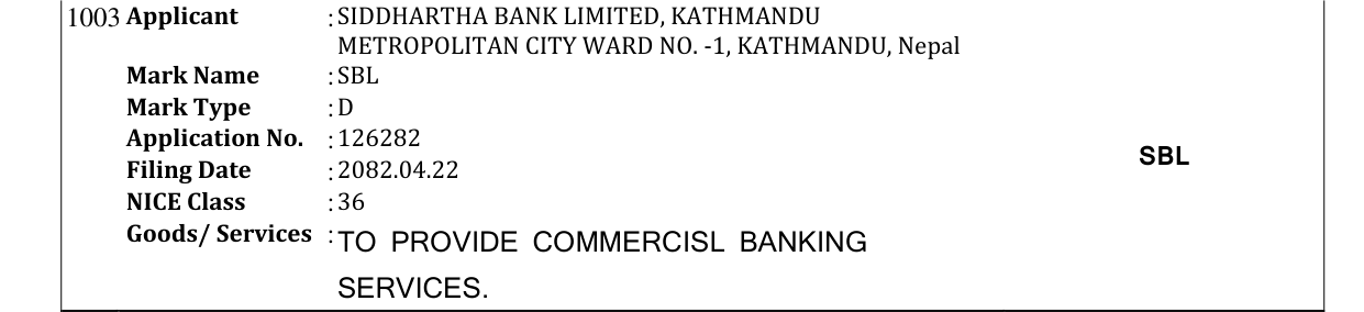 Original bulletin entry for SBL