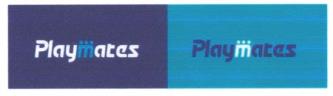 PLAYMATES (and logo) trademark logo