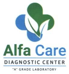 ALFA CARE DIAGNOSTIC CENTER (and logo) trademark logo