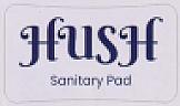HUSH SANITARY PAD (and logo) trademark logo
