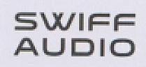 SWIFF AUDIO (and logo) trademark logo