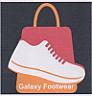 GALAXY FOOTWEAR (and logo) trademark logo