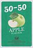 50-50 APPLE FLAVOUR (and logo) trademark logo