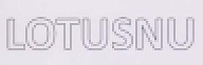 LOTUSNU (and logo) trademark logo