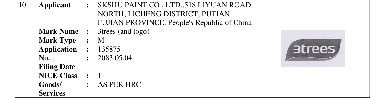 Original bulletin entry for 3trees (and logo)