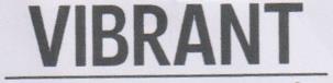 VIBRANT (and logo) trademark logo