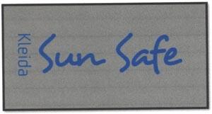 KLEIDA SUN SAFE (and logo) trademark logo
