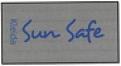 KLEIDA SUN SAFE (and logo) trademark logo