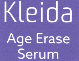 KLEIDA AGE ERASE SERUM (and logo) trademark logo