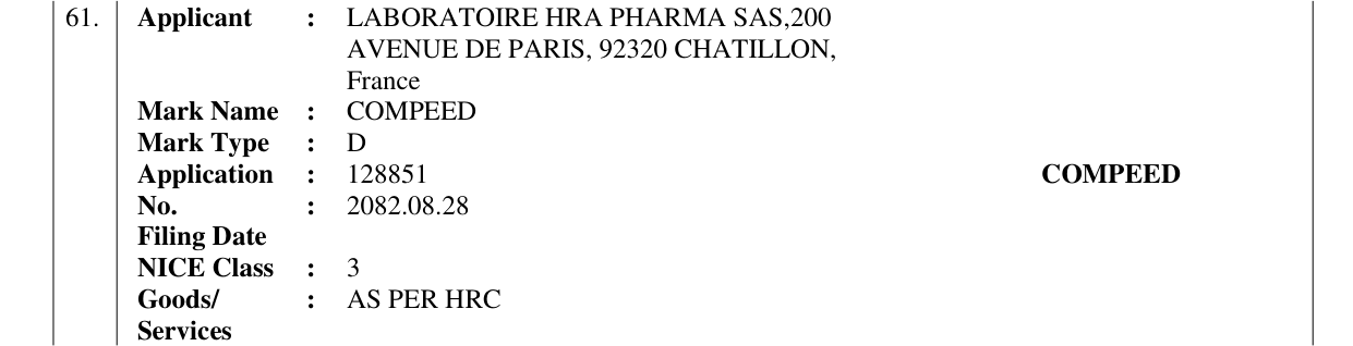 Original bulletin entry for COMPEED