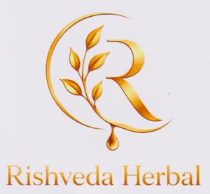 RISHVEDA HERBAL (and logo) trademark logo