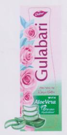DABUR GULABARI PREMIUM ROSE WATER WITH ALOEVERA (and logo) trademark logo