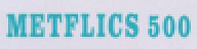 METFLICS-500 (and logo) trademark logo