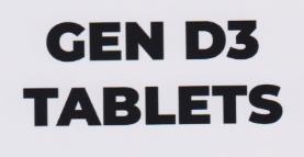 GEN D3 TABLETS (and logo) trademark logo