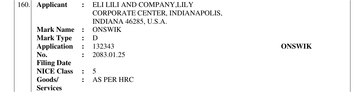 Original bulletin entry for ONSWIK