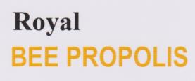 Royal BEE PROPOLIS (and logo) trademark logo